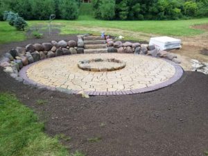 Neosho Lake Fire Pit Hardscape Project | Extreme Green Lawn & Landscape | Germantown, WI