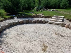 Neosho Lake Fire Pit Hardscape Project | Extreme Green Lawn & Landscape | Germantown, WI