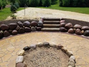 Neosho Lake Fire Pit Hardscape Project | Extreme Green Lawn & Landscape | Germantown, WI