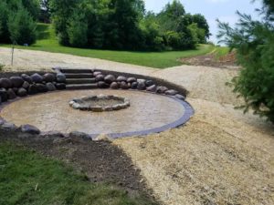 Neosho Lake Fire Pit Hardscape Project | Extreme Green Lawn & Landscape | Germantown, WI