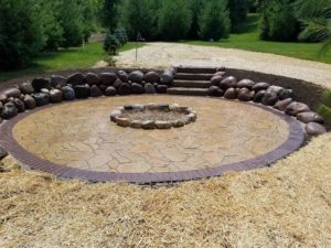 Neosho Lake Fire Pit Hardscape Project | Extreme Green Lawn & Landscape | Germantown, WI