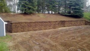 Replace Railroad Ties Retaining Wall | Extreme Green Lawn & Landscape | Germantown, WI