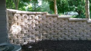 Yard Regrading and Retaining Wall Rebuild Hubertus WI | Extreme Green Lawn and Landscape