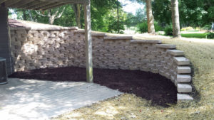 Yard Regrading and Retaining Wall Rebuild Hubertus WI | Extreme Green Lawn and Landscape