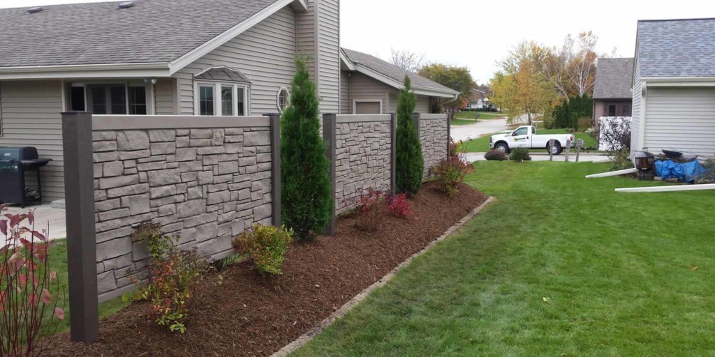 Privacy Wall Fence in Yard | Extreme Green Lawn & Landscape | Germantown WI